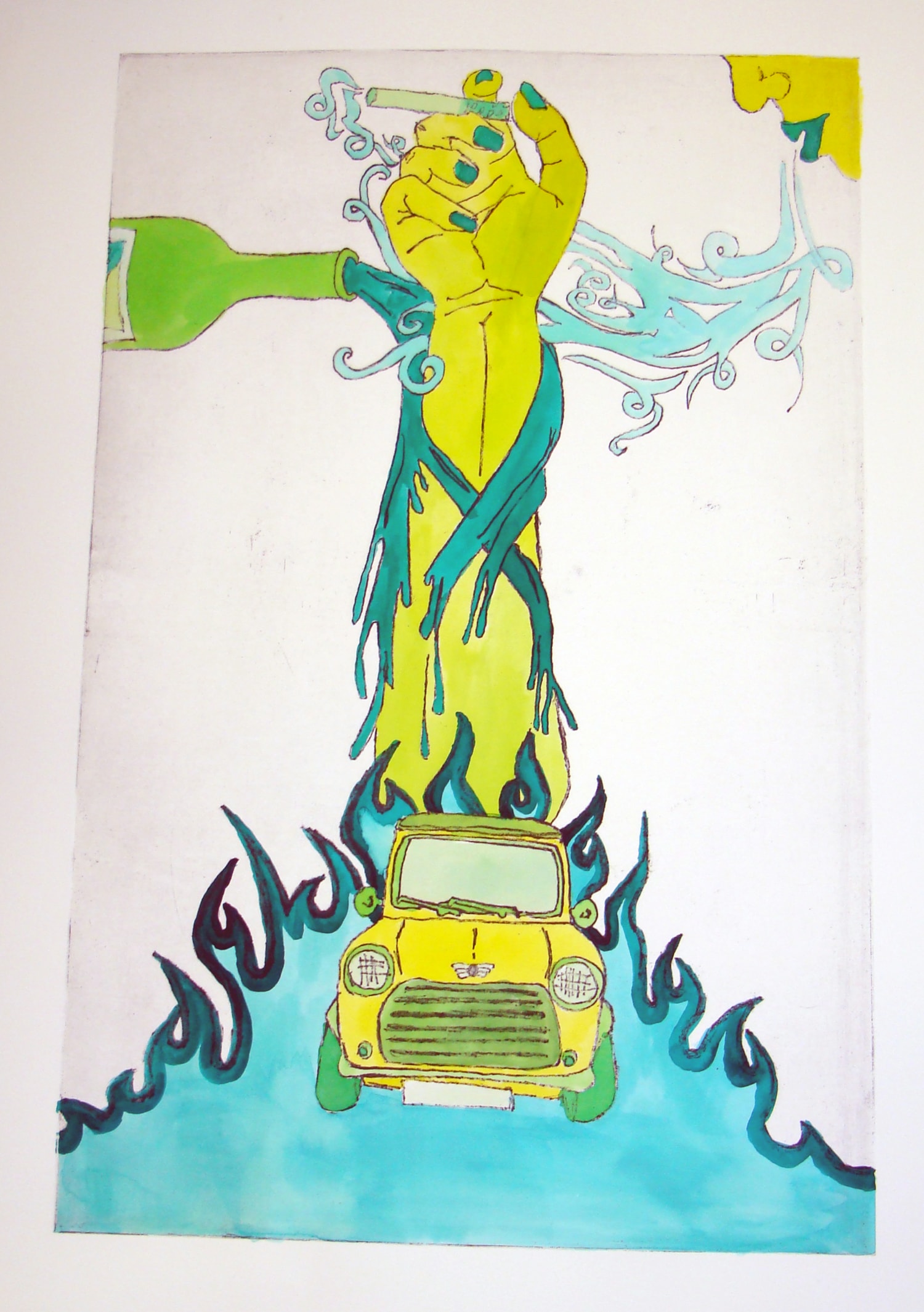 Mini Crucifixion Green, 2008